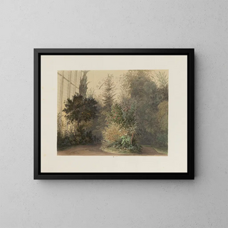 Der Wintergarten im kaiserlichen und königlichen Hofburg in Wien Pl10 - Franz Antoine — gerahmtes Bild an der Wand