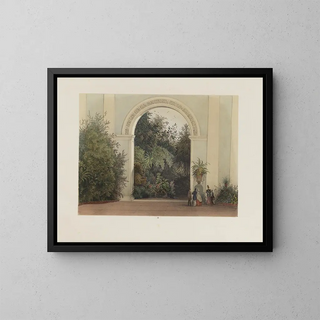 Der Wintergarten im kaiserlichen und königlichen Hofburg in Wien Pl12 - Franz Antoine — gerahmtes Bild an der Wand