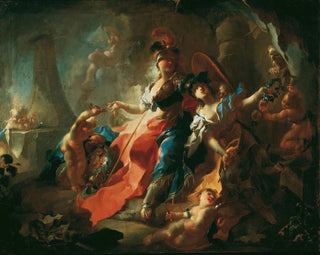 L'Akademie mit ihren Attributen am Fenster der Minerva - Franz Anton Maulbertsch — Ansicht des Kunstwerks