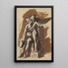 Venus und Amor - Franz Aspruck — gerahmtes Bild an der Wand