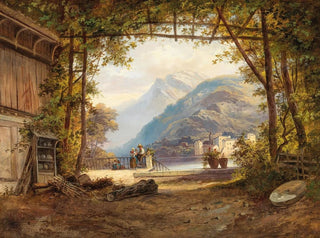 auf einem See in Norditalien - Franz Barbarini — Ansicht des Kunstwerks