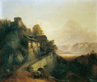 Route de montagne en Tyrol - Franz Barbarini — Ansicht des Kunstwerks