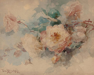 Blumenstrauß aus Rosen - Franz Bischoff — Ansicht des Kunstwerks