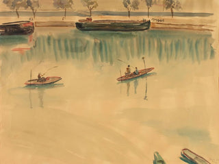 Bateaux sur la Seine à Paris - Franz Blum — Ansicht des Kunstwerks