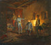 Die letzte Nacht von Kopal mit Oberst Schlechta in einem italienischen Bauernhaus - Franz Brudermann — Ansicht des Kunstwerks