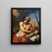 Saint Jérôme - Franz Christoph Janneck — gerahmtes Bild an der Wand
