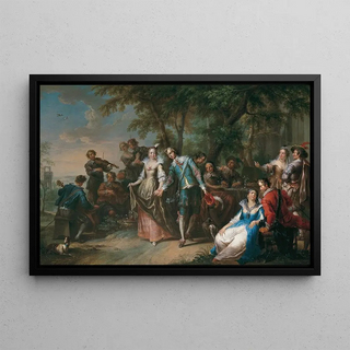 Franz Christoph Janneck - Unterhaltung im Freien mit Tanz.webp