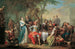 Unterhaltung im Freien mit Wein und Gesang - Franz Christoph Janneck — Ansicht des Kunstwerks