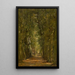 Sonnenbeschienener Weg - Franz Courtens — gerahmtes Bild an der Wand