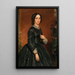 Portrait einer Dame - Franz Dobiaschofsky — gerahmtes Bild an der Wand