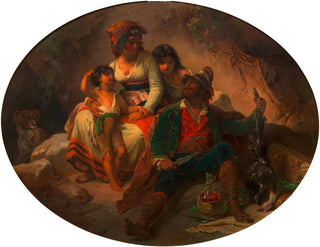Familienroman im Rot - Franz Dobiaschofsky — Ansicht des Kunstwerks