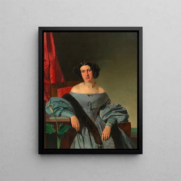 Franziska Schweighofer geb. Wei - Franz Eybl — gerahmtes Bild an der Wand