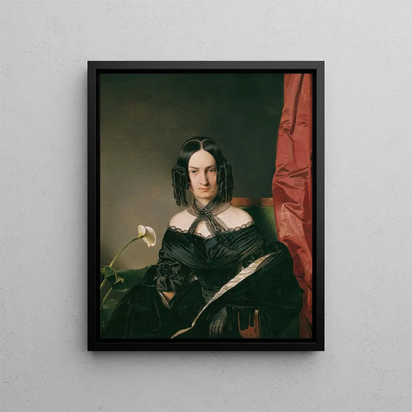 Mme Nadassy - Franz Eybl — gerahmtes Bild an der Wand