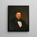 Portrait eines Gentlemans - Franz Eybl — gerahmtes Bild an der Wand
