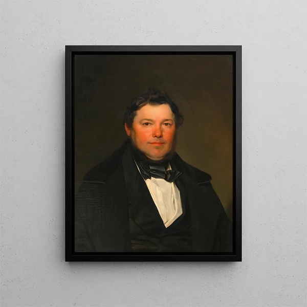 Portrait eines Gentlemans - Franz Eybl — gerahmtes Bild an der Wand