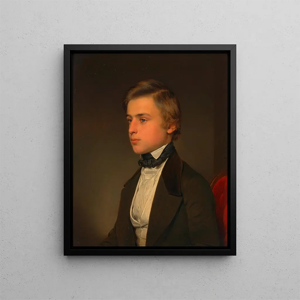 Johann Josef Rudolf von Arthaber, Sohn von Rudolf von Arthaber - Franz Eybl — gerahmtes Bild an der Wand