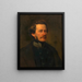 Autoportrait de Franz Eybl - Franz Eybl — gerahmtes Bild an der Wand