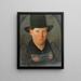 Portrait eines Landwirts - Franz Gasser — gerahmtes Bild an der Wand