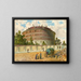 L'ancien asile d'aliénés de Vienne, appelé Narrenturm, Kaiser Joseph Gugelhupf - Franz Gerasch — gerahmtes Bild an der Wand