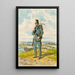 Soldat 8 - Franz Gerasch — gerahmtes Bild an der Wand