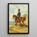Soldat auf Pferd - Franz Gerasch — gerahmtes Bild an der Wand