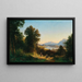 Ansicht von Salzburg vom Bergheim bei Plain - Franz Hinterholzer — gerahmtes Bild an der Wand