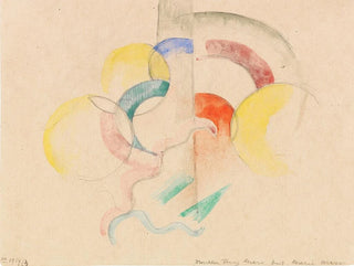 Abstraktes Aquarell-Gemälde I - Franz Marc — Ansicht des Kunstwerks