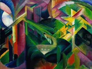 Hirsch im Klostergarten - Franz Marc — Ansicht des Kunstwerks