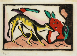 Fantastisches Tier-Gemälde - Franz Marc — Ansicht des Kunstwerks