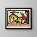 Fantastisches Tier-Gemälde - Franz Marc — gerahmtes Bild an der Wand