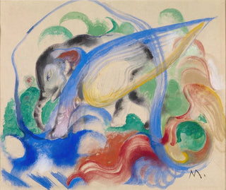 Fantasie Tier Gemälde - Franz Marc — Ansicht des Kunstwerks