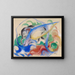 Fantasie Tier Gemälde - Franz Marc — gerahmtes Bild an der Wand