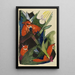 Vier Füchse - Franz Marc — gerahmtes Bild an der Wand