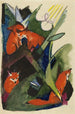 Vier Füchse - Franz Marc — Ansicht des Kunstwerks