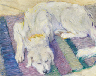 Hund liegend, Hundporträt - Franz Marc — Ansicht des Kunstwerks