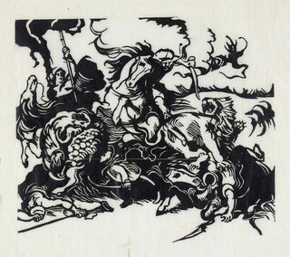 Jagd auf den Löwen - Franz Marc — Ansicht des Kunstwerks