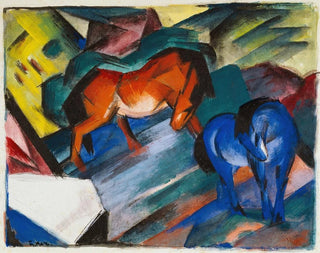 Pferd rot und blau - Franz Marc — Ansicht des Kunstwerks