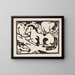 Pferde in Ruhe - Franz Marc — gerahmtes Bild an der Wand