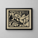 Bergère endormie - Franz Marc — gerahmtes Bild an der Wand