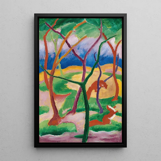 Franz Marc - Weasels at Play.webp