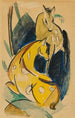 Zwei gelbe Tiere - Franz Marc — Ansicht des Kunstwerks