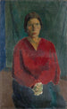 Dame in dunkler Bluse - Franz Marent — Ansicht des Kunstwerks