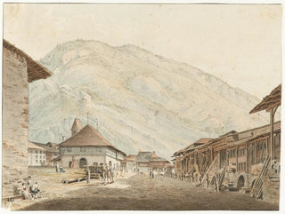 Vue d'Unterseen - Franz Niklaus König — Ansicht des Kunstwerks