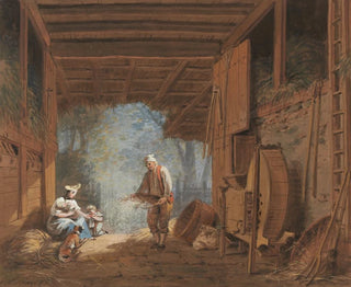 Familie von Bauern beim Tenn - Franz Niklaus König — Ansicht des Kunstwerks