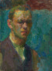 Selbstporträt mit Brille nach rechts - Franz Nölken — Ansicht des Kunstwerks