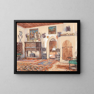 Innenraum - Franz Poledne — gerahmtes Bild an der Wand