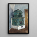 Ofen aus Fayence - Franz Poledne — gerahmtes Bild an der Wand