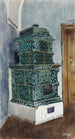 Ofen aus Fayence - Franz Poledne — Ansicht des Kunstwerks