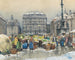 Der Gemüsemarkt Am Hof - Franz Poledne — Ansicht des Kunstwerks