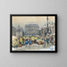Der Gemüsemarkt Am Hof - Franz Poledne — gerahmtes Bild an der Wand